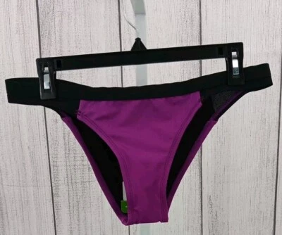 Traje de baño de bikini de malla Dolfin Bellas para mujer parte inferior púrpura extra grande AD9 Foto 1 de 4