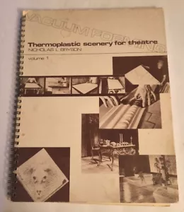 Thermoplastic Scenery for Theatre Nicholas Bryson Vol 1/1972 Vacuum Forming - Picture 1 of 6