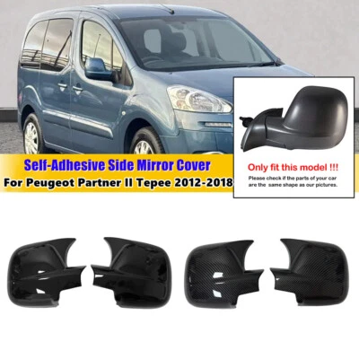 Tapa superpuesta de cubierta de espejo retrovisor ABS para Peugeot Partner II Tepee 2012-2018 Foto 1 de 4