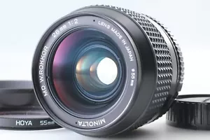 【MINT+ w/ Hood 】 Minolta MD W.ROKKOR 28mm f/2 MF Wide Angle Lens From JAPAN 3486 - Picture 1 of 8