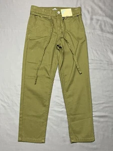 NWT Thereabouts Olive Green Size 7 Reg Tapered Bottom Pants MSRP $40 New - Picture 1 of 6