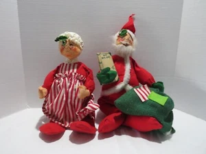 Vintage Annalee Mr & Mrs Claus Puppen 1971 - Bild 1 von 11