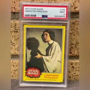 1977 Star Wars #192 Liberated Princess PSA 9 Graded Trading Card - Picture 1 of 1