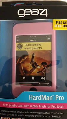 iPod Touch 2nd Generation Gear4 Hard Plastic Soft Rubber Finish Hardman Pro PINK - Image 1 of 2