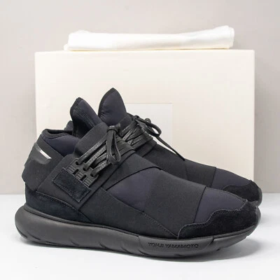 Y-3 Yohji Yamamoto Adidas Qasa Triple Black, Size 12 - Image 1 of 4
