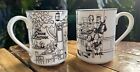 Noritake Epoch ‘le Restaurant’ Quirky Black & White Coffee Mugs, Set Of Two