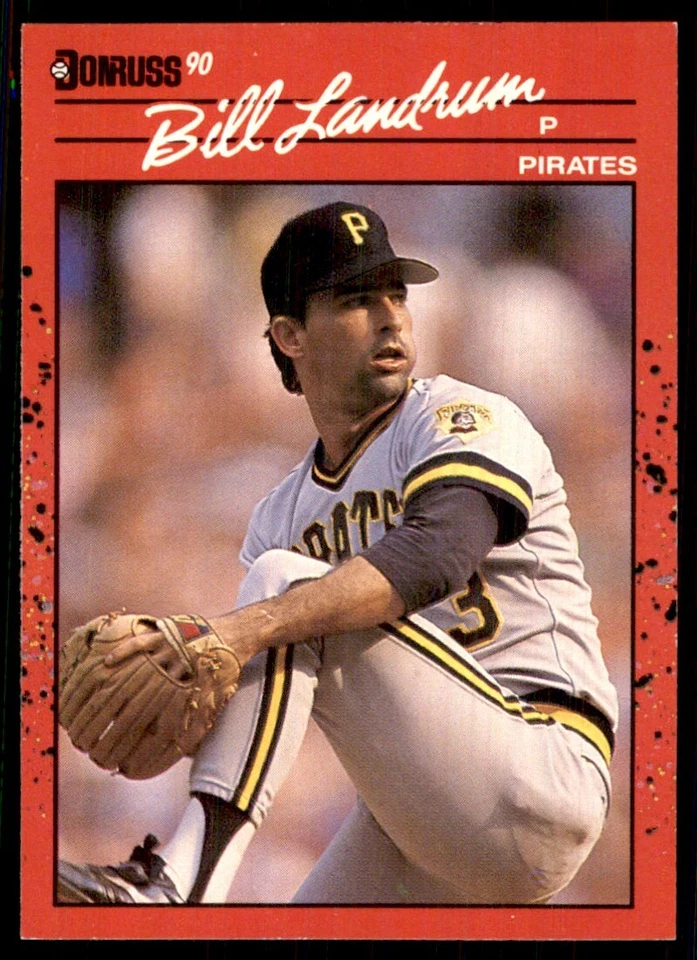 1990 Donruss Bill Landrum Pittsburgh Pirates #668 - Image 1 of 2