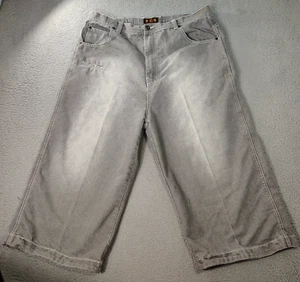 PJ Mark Jean Shorts Jorts Mens Sz 38 Grey Skater Y2K Baggy Southpole Style Rap - Picture 1 of 11