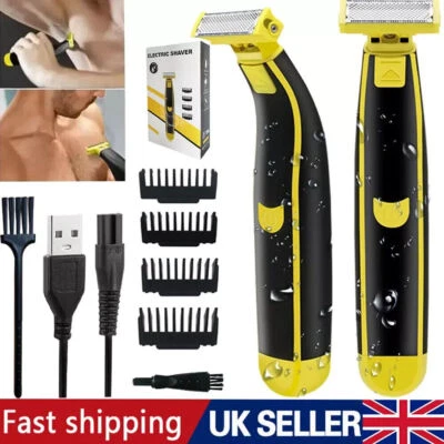 Full Body Washed Wet and Dry Shaver Men's Electric Shaver Rotary Facial Shaver