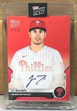 2021 TOPPS NOW Opening Day #OD-278D J.T. REALMUTO PHILLIES RED AUTO 7/10