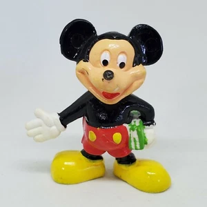 Vtg Mickey Mouse Holding Books PVC Figure Disney Cake Topper Hong Kong School - Picture 1 of 6