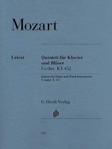 Mozart Quintet Piano & Wind Instruments E-flat Major K 452 Henle Urtext Book - Picture 1 of 1