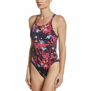 Damen Badeanzug Nike Fastback flora Purpur - Bild 1 von 5