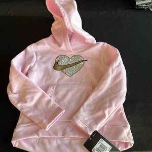 Felpa Nike bambino bambina swoosh con cappuccio rosa taglia 3T nuova con etichetta - Foto 1 di 7