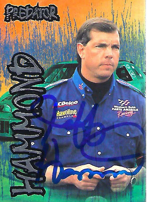 JEFF HAMMOND - AUTOGRAPHED - 1997 PREDATOR - CARD #54  [ H- 6 ] - Image 1 of 1