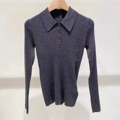 Sandro women's vertical striped woolen knitted sweater as a base and top - Image 1 of 4