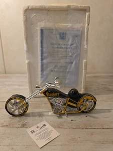 The Hamilton Collection Pittsburgh Steelers Chopper Motorrad ~ Skulptur # 2436B - Bild 1 von 8