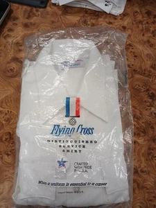 Flying Cross White Work Shirt M - Picture 1 of 1