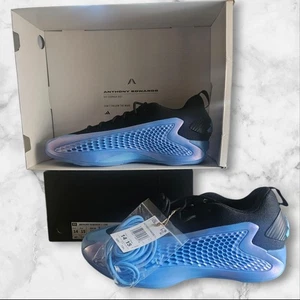 Adidas Anthony Edwards AE 1 Low Men’s 14 Blue Black Basketball Shoes NEW w/ Box - Picture 1 of 15