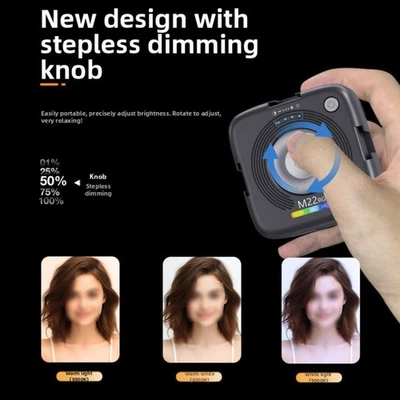 Portable Mini RGB Fill Light for Live Streaming Vlogging and Photography - Image 1 of 4