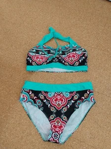 schöner Bikini v. Shein, nie getragen, Bindeband am Nacken, Gr. 3XL (50/52) - Bild 1 von 5