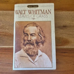 Walt Whitman Leaves of Grass Softcover Book - 1980 Signet Classic - Picture 1 of 4