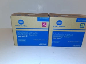 Zwei Original Konica Minolta bizhub C3100P Toner TNP50M Magenta und TNP50Y Gelb - Bild 1 von 6