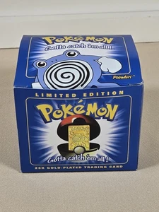 Burger King 1999 Pokémon Poliwhirl 23k Gold Plated Trading Card Pokeball Sealed - Bild 1 von 8