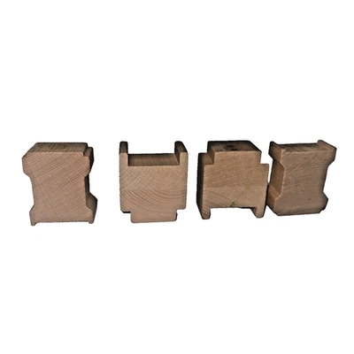 Lot - 4 Wooden Train Track Risers Lifters Compatible with Brio, Thomas the Train - Image 1 of 4