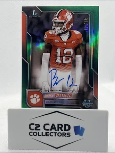 2025 Bowman Chrome University Bryant Wesco Jr. Auto Green Refractor /99 - Bild 1 von 2