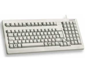 Cherry Keyboard - USB/PS2 combo intf, US Layout w/ EURO Symbol, 104 Key, Lt Gray - Picture 1 of 1