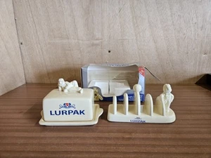 Collectable Lurpak Cream Colour Butter Dish And Toast Rack - Bild 1 von 12