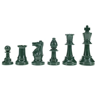 WE Games Color Bright Plastic Staunton Tournament Chess Pieces with 3.75 in. - Image 1 of 4