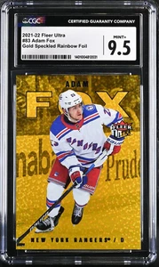 Adam Fox #83 lamina arcobaleno maculata oro CGC 9,5 - Foto 1 di 2