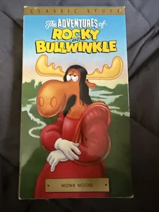 Adventures of Rocky & Bullwinkle Vol. 1 Mona Moose VHS Video Tape Vintage Movie - Foto 1 di 2