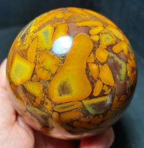 TOP 672.8g Natural Pulido Colorido Ágata Cristal Esfera Bola Curativa R1927 - Imagen 1 de 11