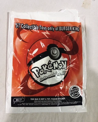 BURGER KING 1999 年 POKEMON KIDS MEAL POKEBALL 玩具 - MEW - #89-17 - 全新未拆封包 — 第 1/4 张图片