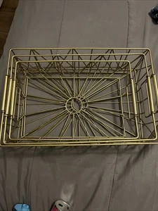 Gold Contemporary Metal Decorative Nesting Baskets, 3 Piece  - Picture 1 of 3