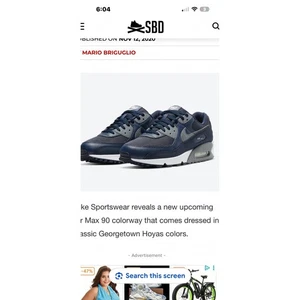 Scarpe da corsa Nike Air Max 90 Georgetown Hoyas sneakers - Foto 1 di 5