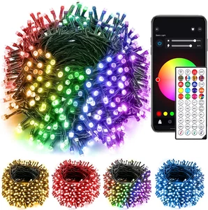 Luces navidad inteligentes 75FT 200 LED control remoto app 16M colores fiesta - Picture 1 of 12