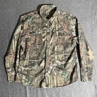 Wear First Shirt Mossy Oak Camouflage Men XL Hunting 3D Break Up Infinity Camo - Image 1 of 4