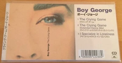 BOY GEORGE The Crying Game RARE '92 JAPAN 3"CD SINGLE PET SHOP BOYS Culture Club - Image 1 of 3