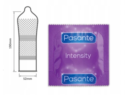 50 I 100 Stück PASANTE Kondome PASANTE INTENSITY genoppt & gerippt - Bild 1 von 2