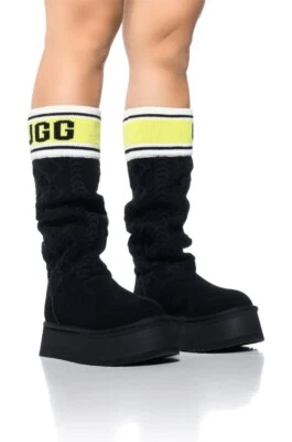 Botas de gamuza UGG clásicas para mujer suéter con plataforma con letras talla 8 Foto 1 de 4