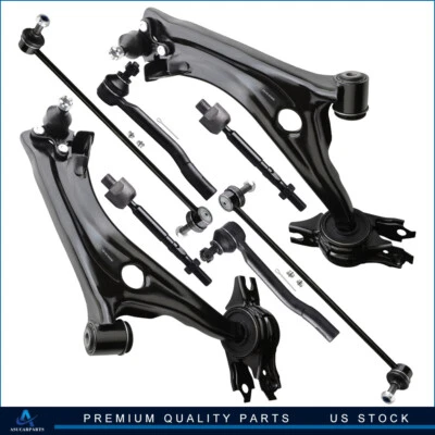 Barra estabilizadora delantera apta para Honda Civic 2016-2019 8 piezas brazo de control rótula varilla de amarre Foto 1 de 4