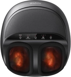 Shiatsu Foot Massager Machine with Heat, Deep Kneading Therapy, Air Compression - Picture 1 of 9