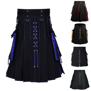 Winter Men's Skirt Autumn Casual Colorblock Daily Male Short Slight Stretch - Bild 1 von 31