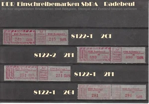 DDR R-Zettel SbPA Einschreibemarken Radebeul 8122 postfrisch ** LOT - Bild 1 von 1