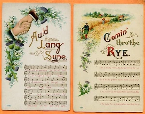 Antique Sheet Music Postcards 4 Different Songs circa 1910s to 1950 See Scans - Bild 1 von 5