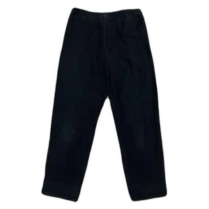 DRIES VAN NOTEN Men's Relaxed Fit Brushed Long Pants Black Size 46 USED - Picture 1 of 10